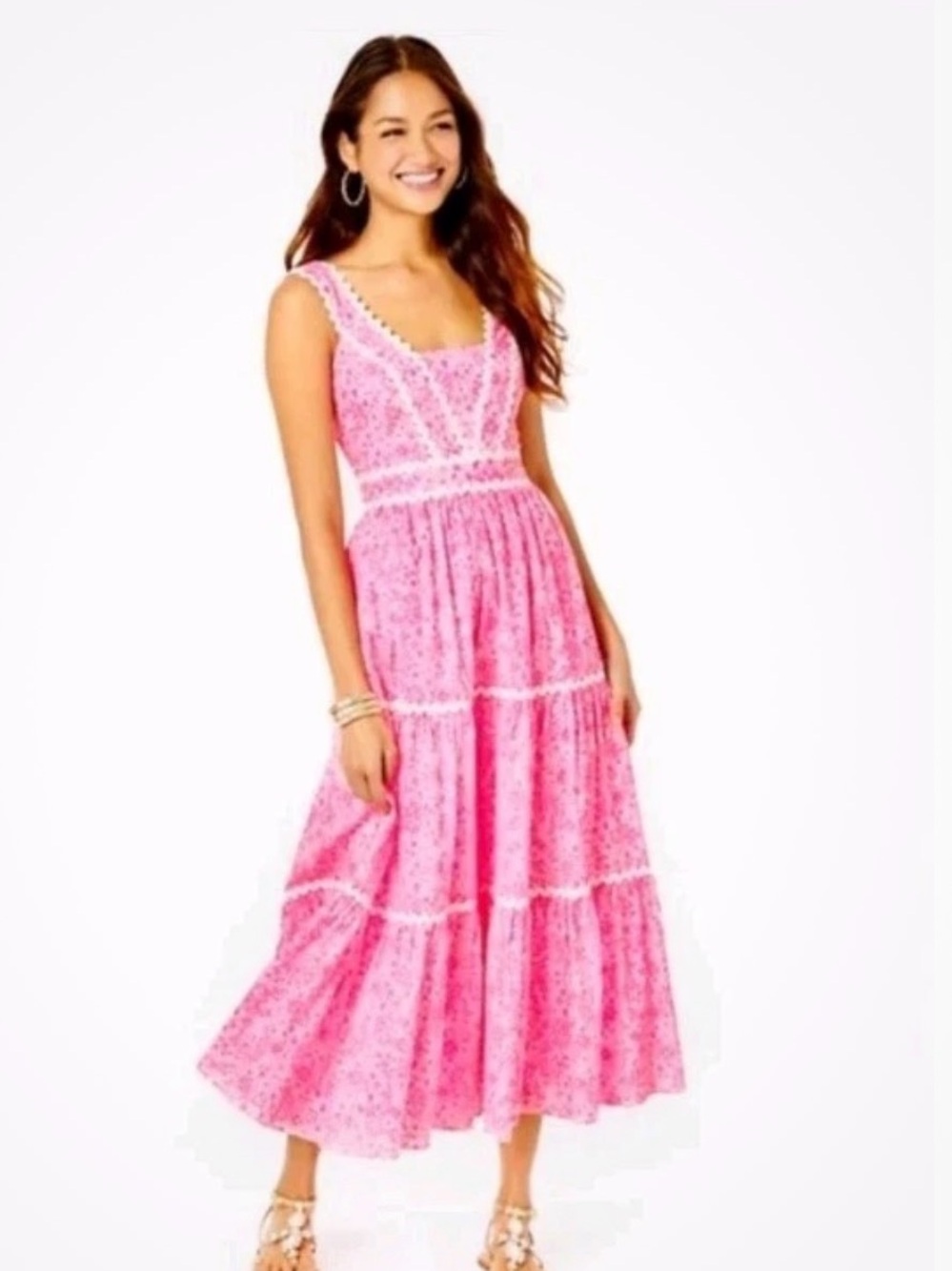 *MAKE ME AN OFFER!* Lilly Pulitzer Pollie Midi Dress, 0 *fits like 2*